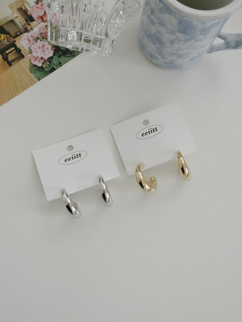 Eeiitt - Korean Women Fashion - #momslook - Balloon Ring Earrings - 12