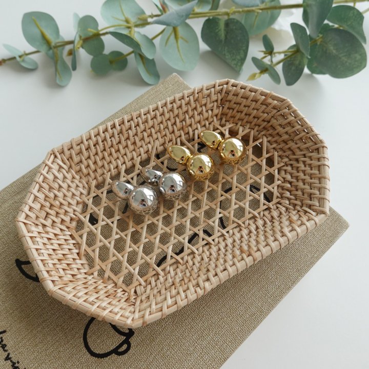 Eeiitt - Korean Women Fashion - #momslook - Dumore Bold Ball Earrings - 10