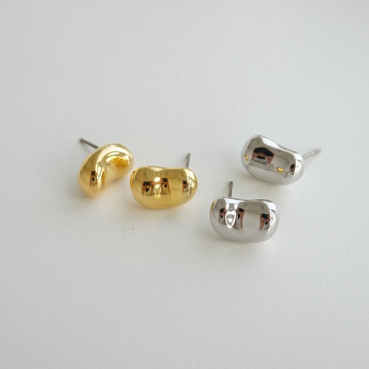 Eeiitt - Korean Women Fashion - #momslook - Violet Bean Earrings - 5