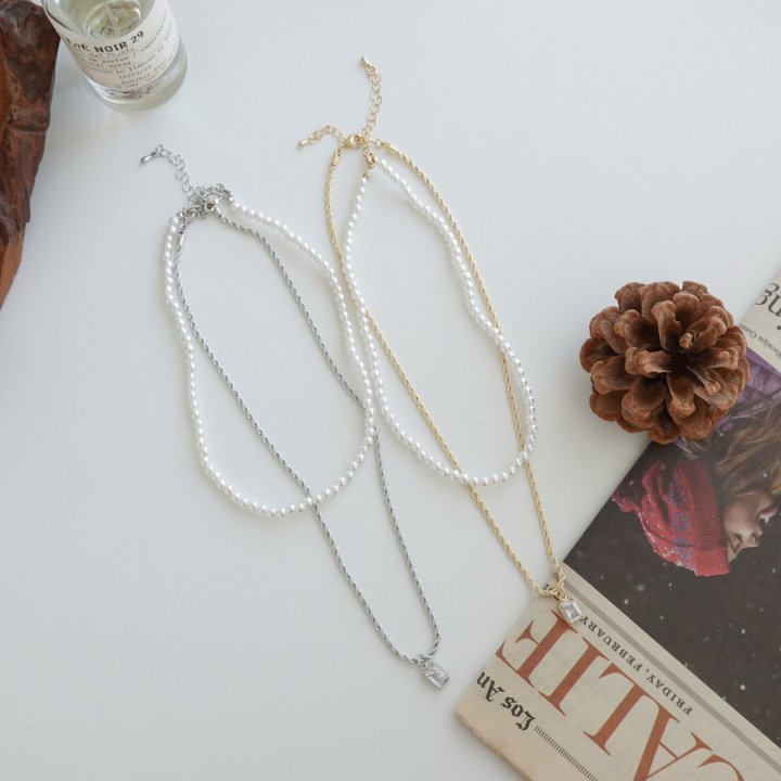 Eeiitt - Korean Women Fashion - #momslook - Zandar Layered Pearl Necklace - 11