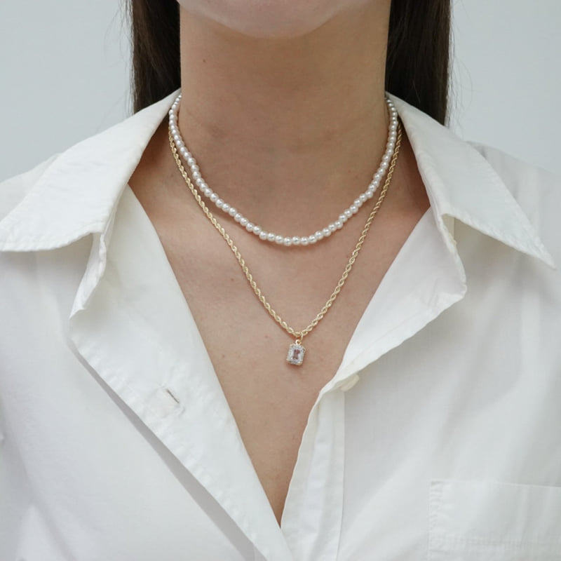 Eeiitt - Korean Women Fashion - #momslook - Zandar Layered Pearl Necklace - 12