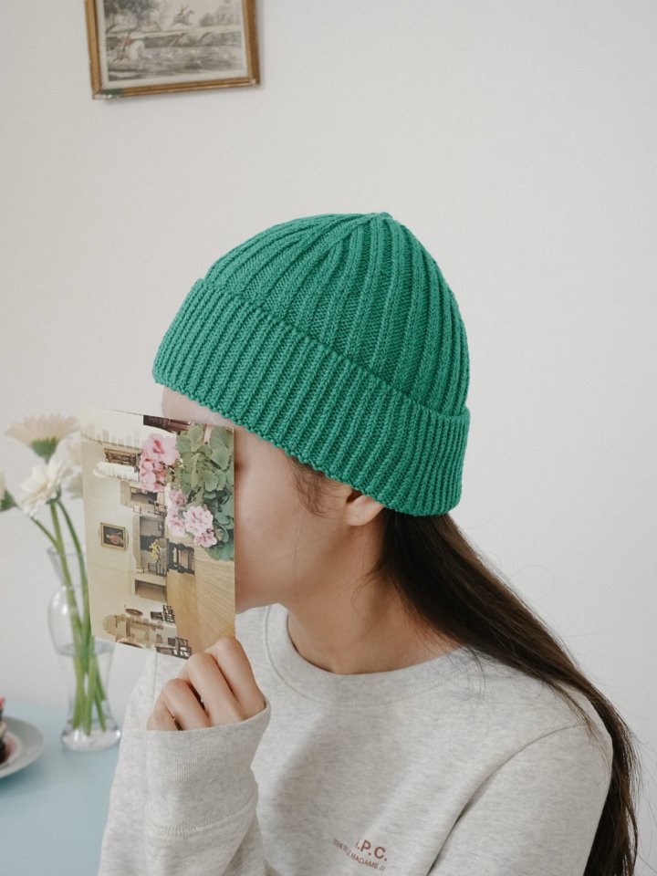 Eeiitt - Korean Women Fashion - #momslook - Vivid Rib Short Beanie - 10