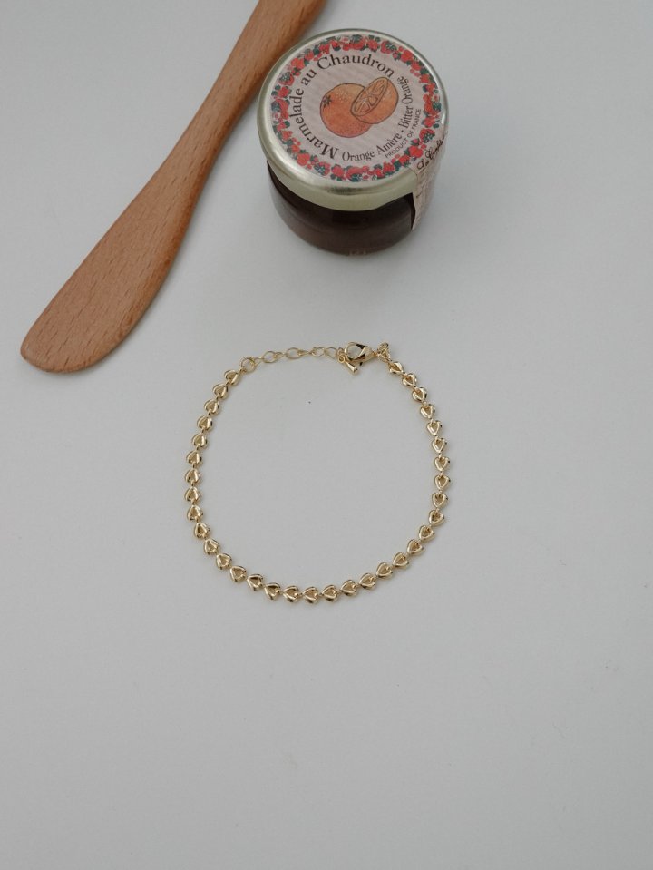 Eeiitt - Korean Women Fashion - #momslook - April Heart Bracelet - 3