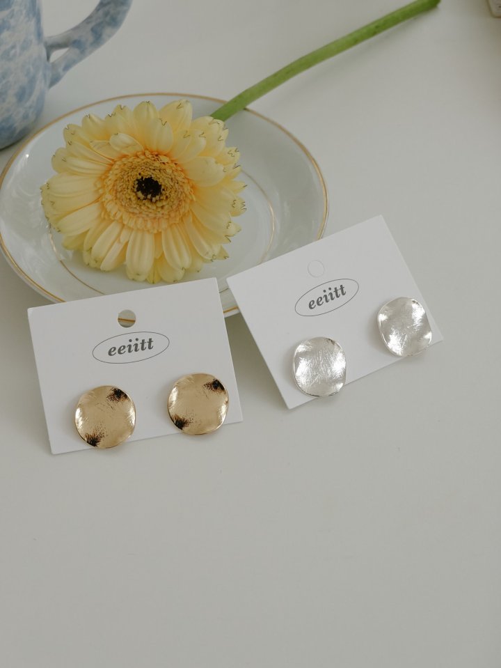 Eeiitt - Korean Women Fashion - #momslook - Cast Round Earring - 10