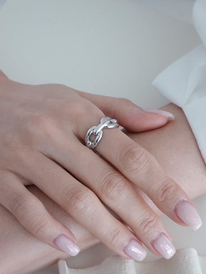 Eeiitt - Korean Women Fashion - #restrostyle - Remember Chain Ring - 9