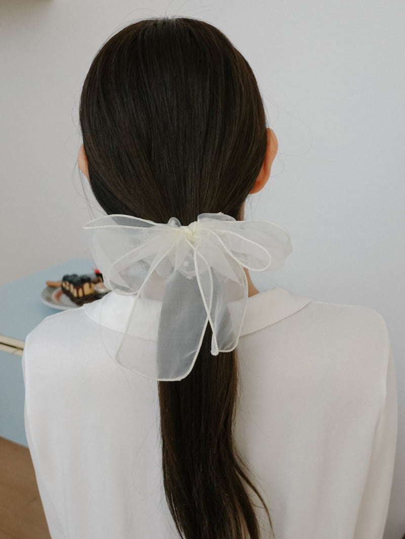 Eeiitt - Korean Women Fashion - #shopsmall - Salon Big Ribbon Hair Scrunchie - 12