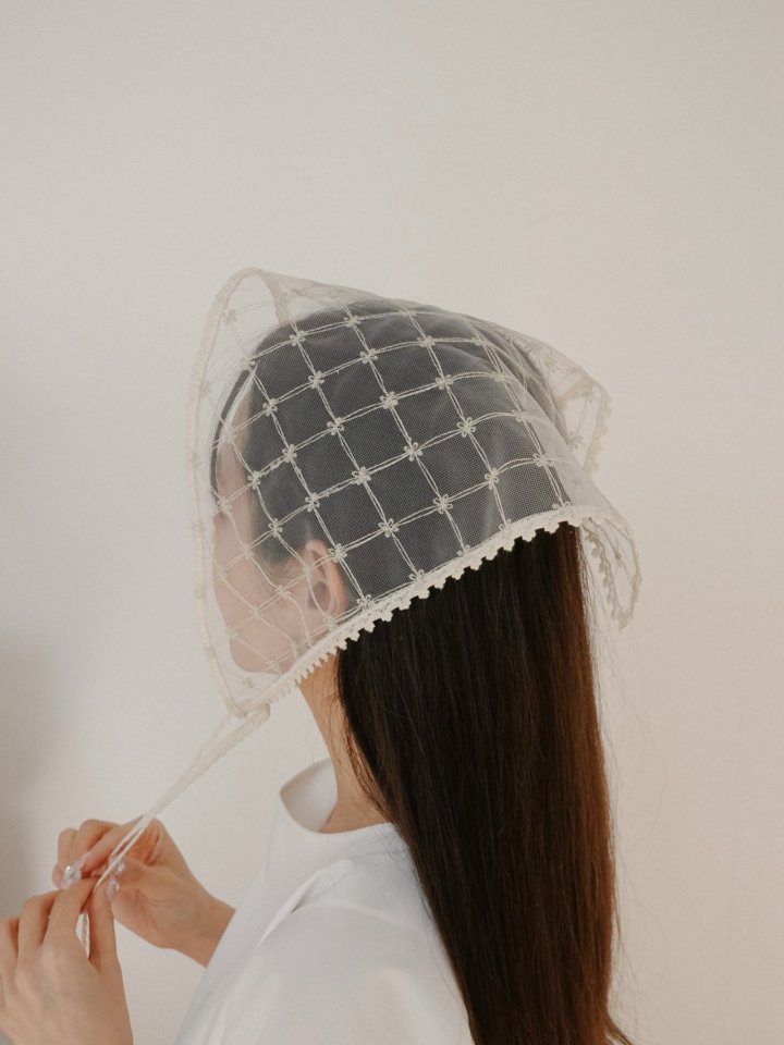 Eeiitt - Korean Women Fashion - #vintageinspired - Butterfly Check Hair Kerchief - 8