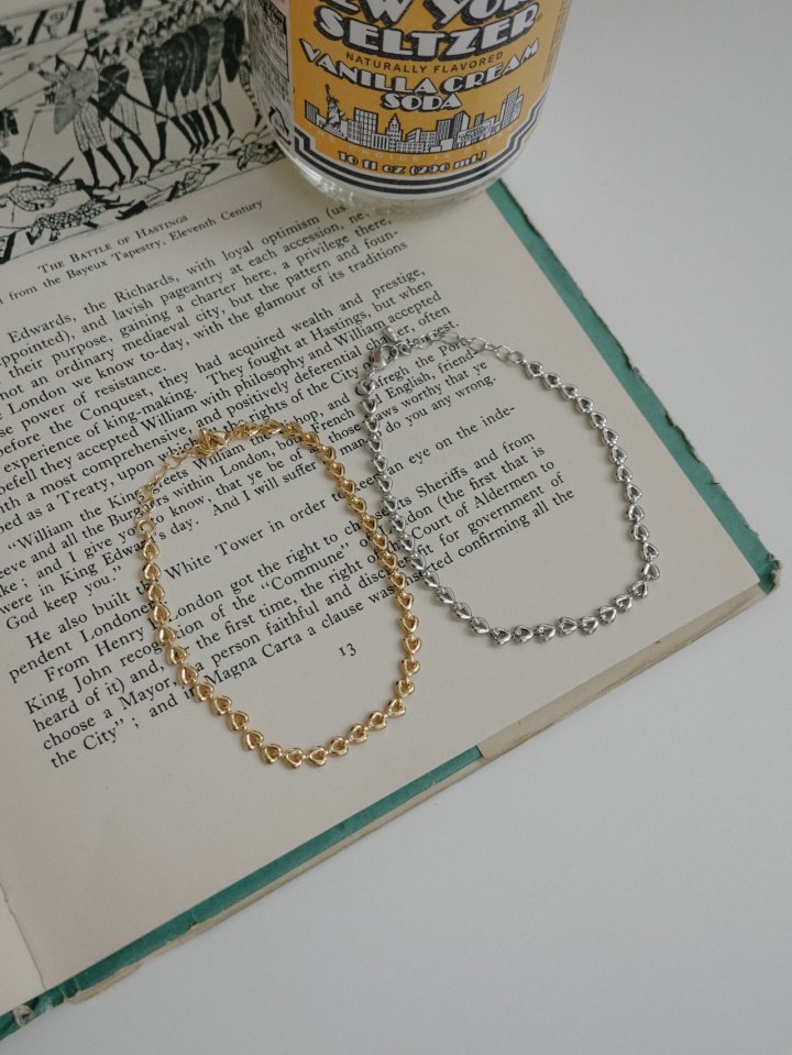 Eeiitt - Korean Women Fashion - #vintagekidsstyle - April Heart Bracelet - 10