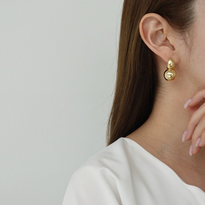Eeiitt - Korean Women Fashion - #womensfashion - Dumore Bold Ball Earrings - 11