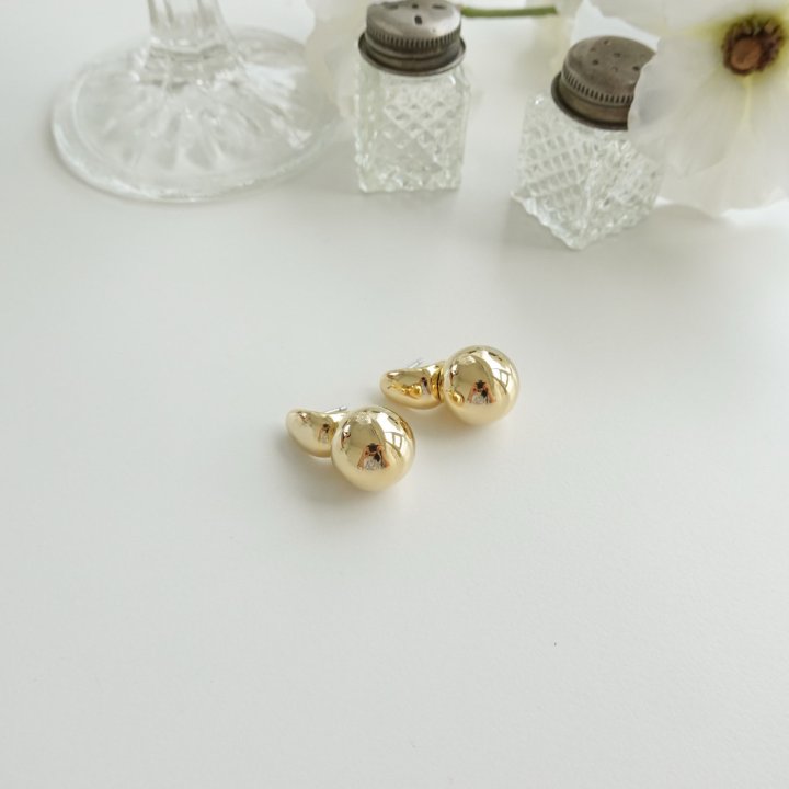 Eeiitt - Korean Women Fashion - #womensfashion - Dumore Bold Ball Earrings - 3