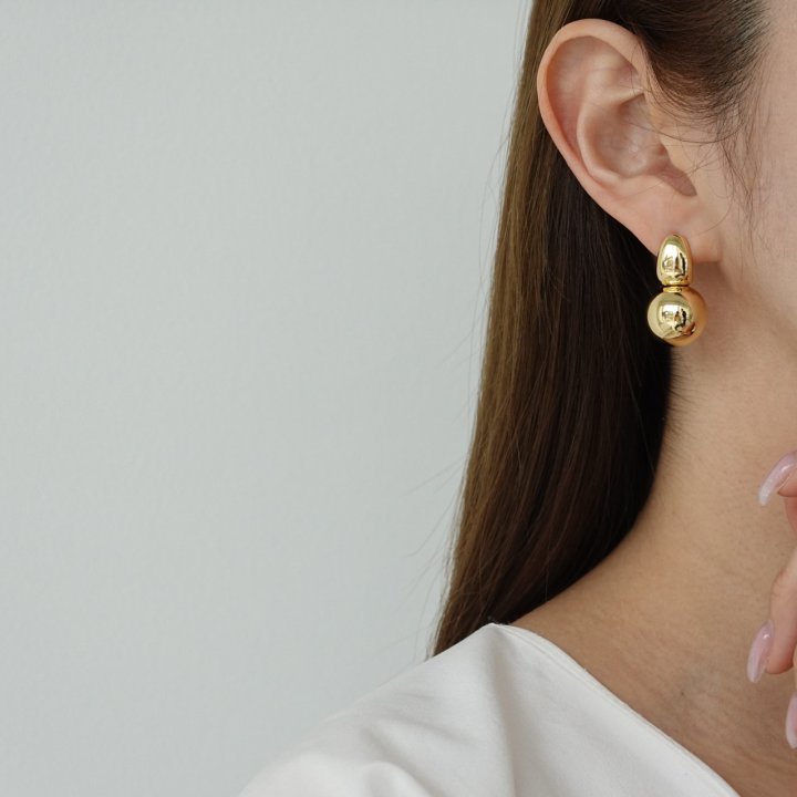 Eeiitt - Korean Women Fashion - #womensfashion - Dumore Bold Ball Earrings - 7