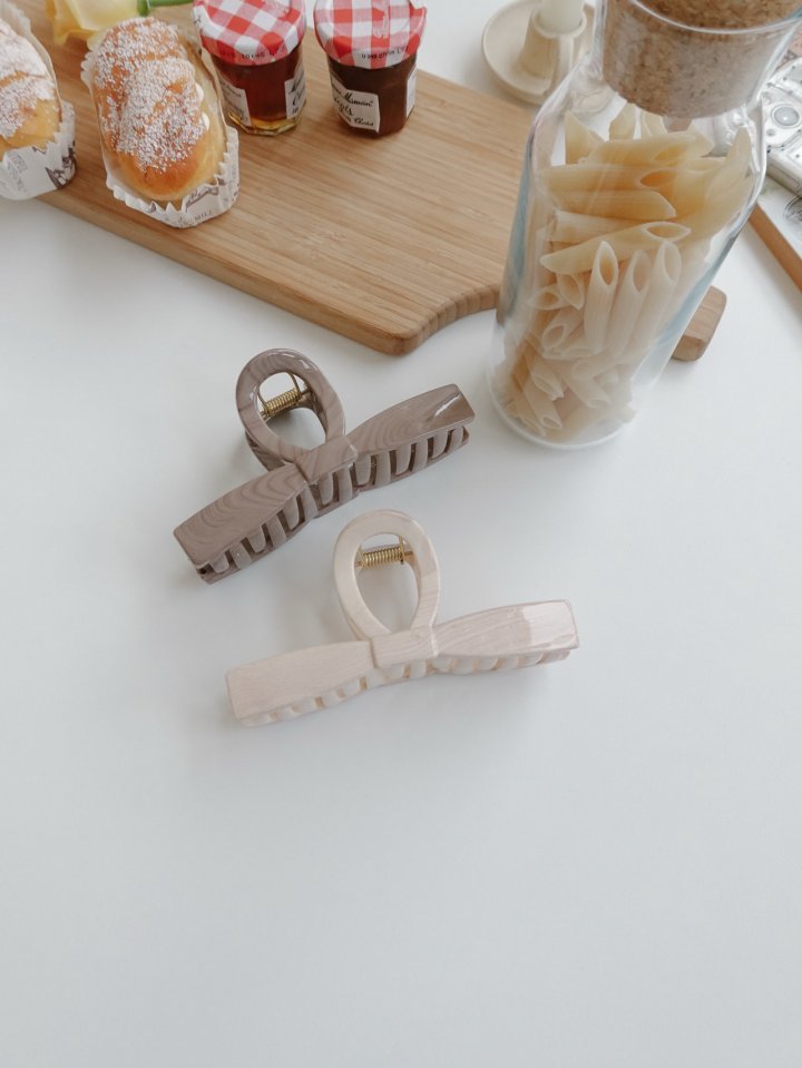 Eeiitt - Korean Women Fashion - #womensfashion - Glue Marble Clip Pin - 2