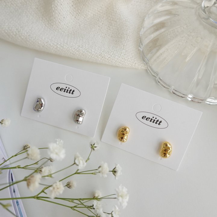 Eeiitt - Korean Women Fashion - #womensfashion - Violet Bean Earrings - 10