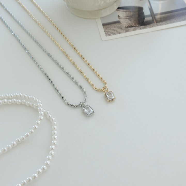 Eeiitt - Korean Women Fashion - #womensfashion - Zandar Layered Pearl Necklace - 9