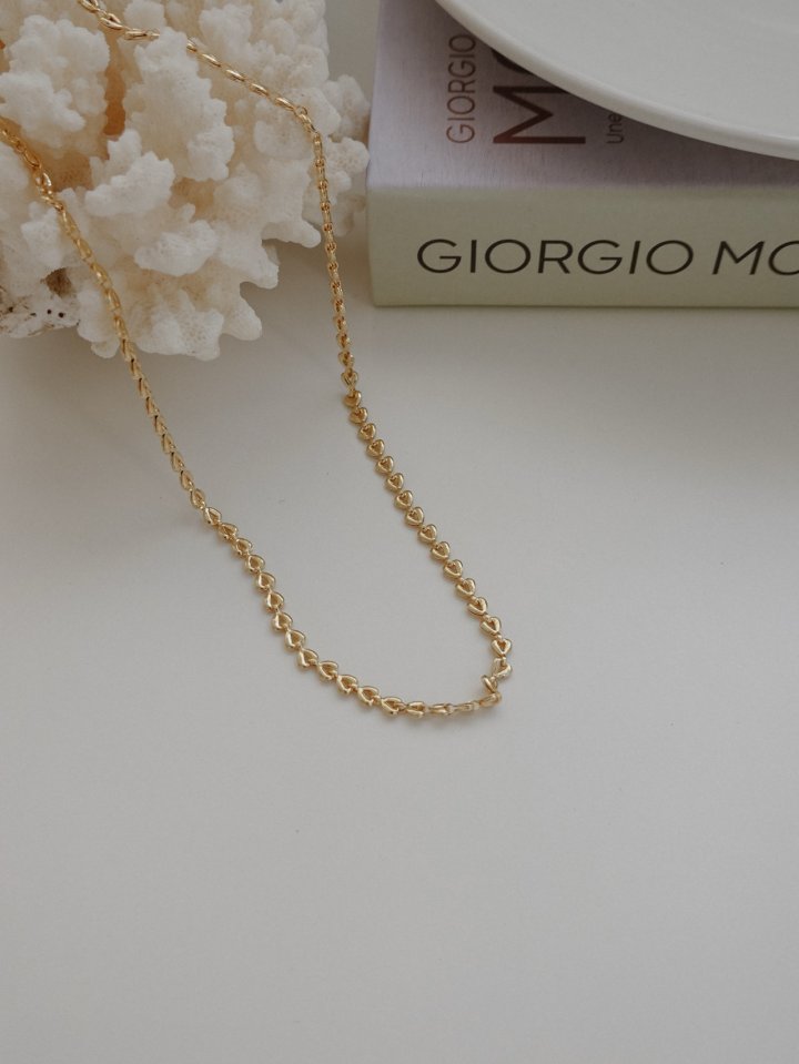 Eeiitt - Korean Women Fashion - #womensfashion - April Heart Necklace - 3