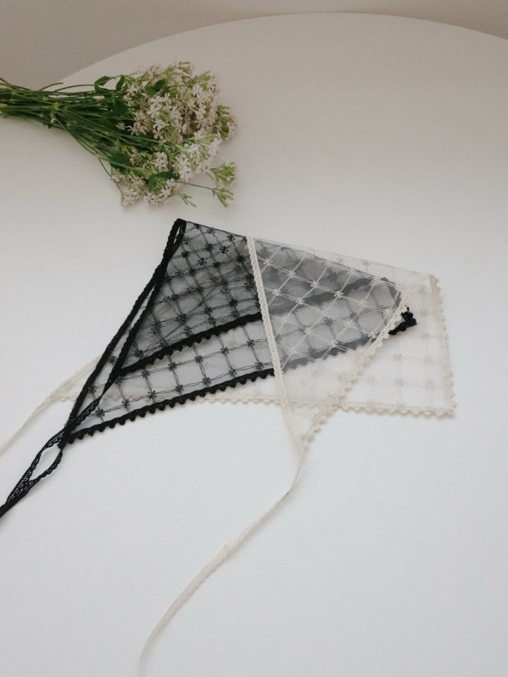 Eeiitt - Korean Women Fashion - #womensfashion - Butterfly Check Hair Kerchief
