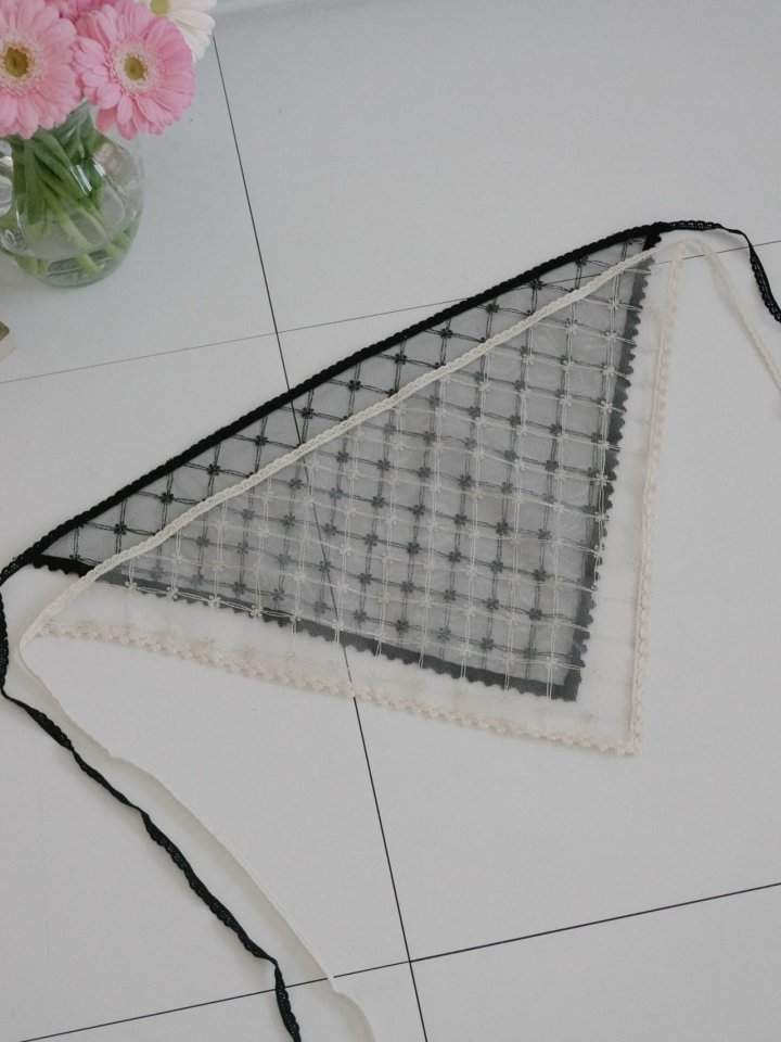 Eeiitt - Korean Women Fashion - #womensfashion - Butterfly Check Hair Kerchief - 3