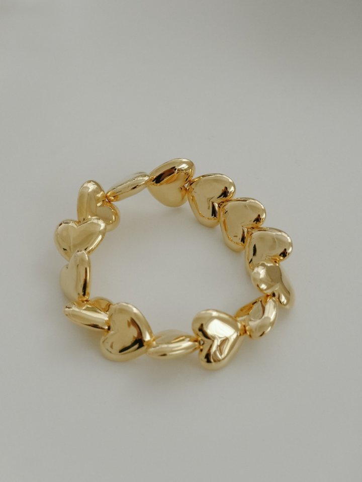 Eeiitt - Korean Women Fashion - #womensfashion - Heart Connect Bracelet - 5