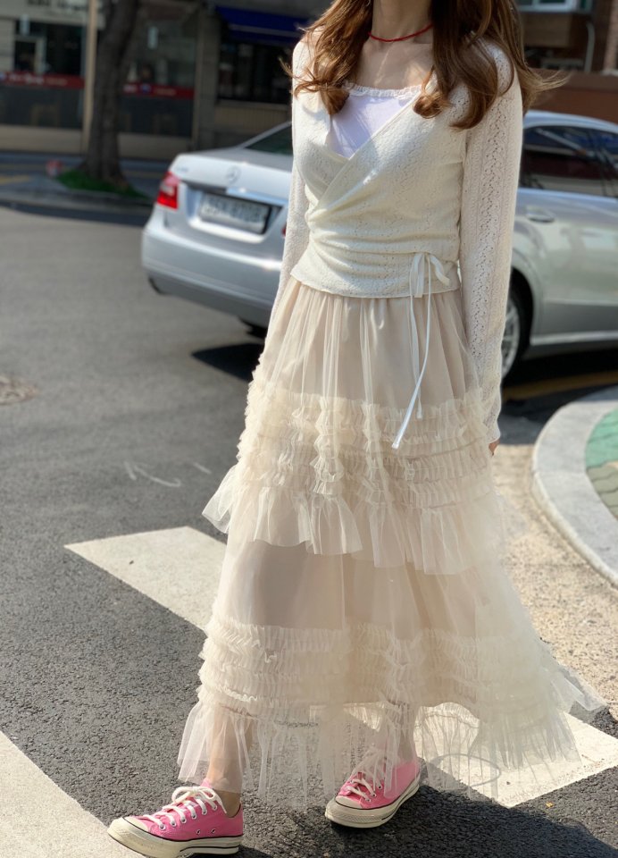 Elmu - Korean Women Fashion - #womensfashion - Elsa Cha Banding Skirt - 4