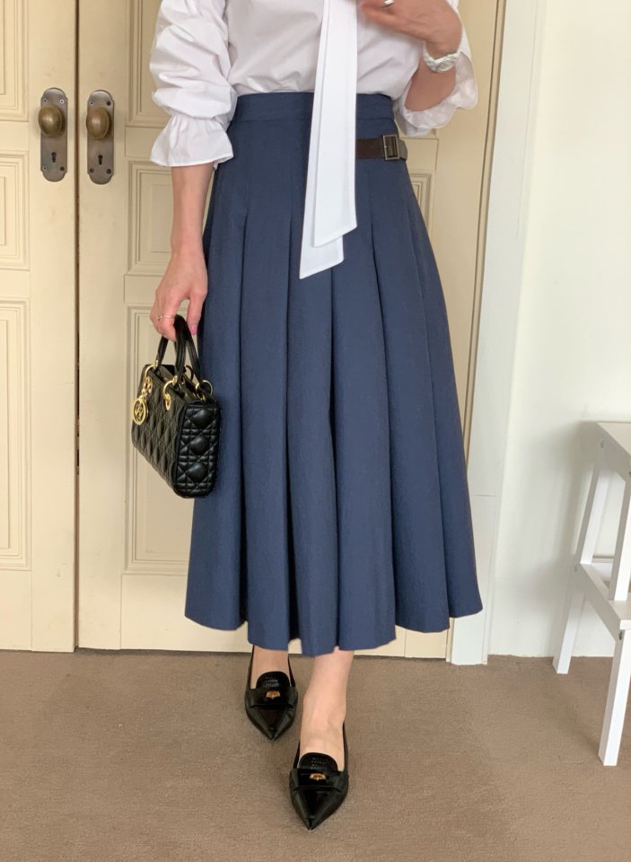 Elmu - Korean Women Fashion - #momslook - From Buckle Skirt