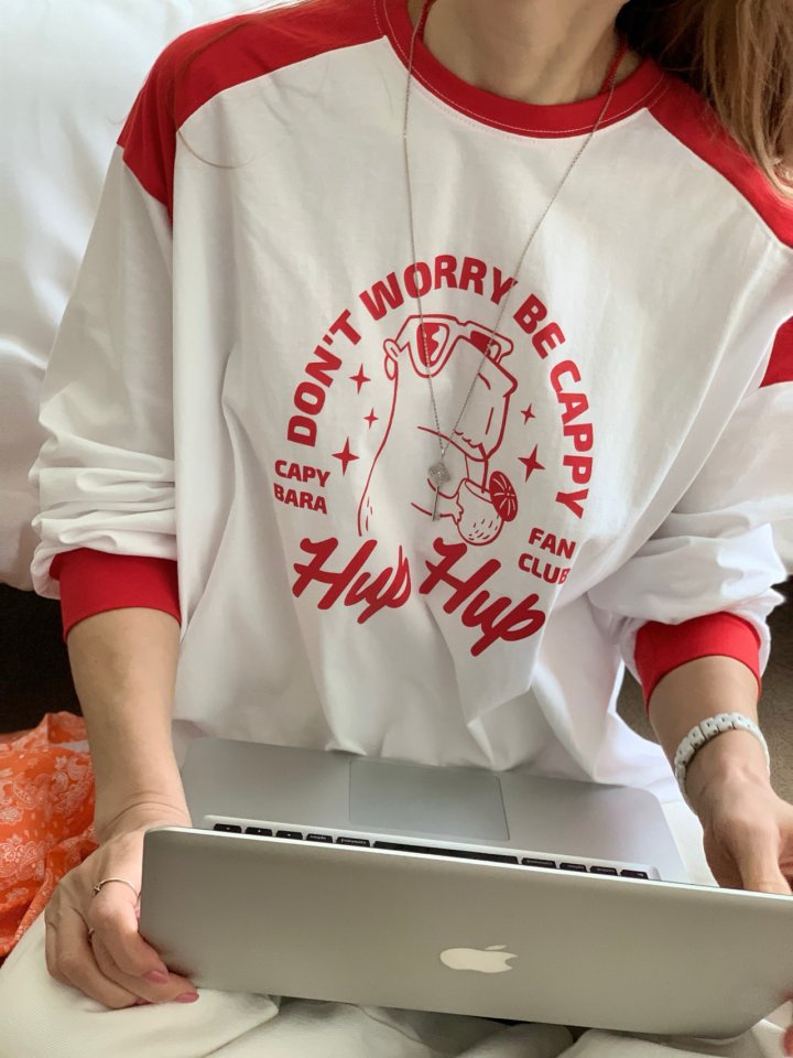 Elmu - Korean Women Fashion - #momslook - Hup Hup Box Tee