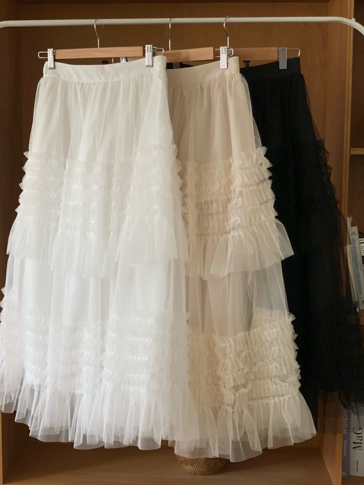 Elmu - Korean Women Fashion - #womensfashion - Elsa Cha Banding Skirt - 11