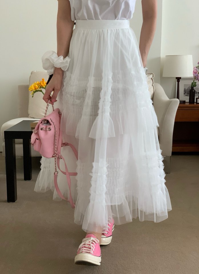 Elmu - Korean Women Fashion - #womensfashion - Elsa Cha Banding Skirt - 9