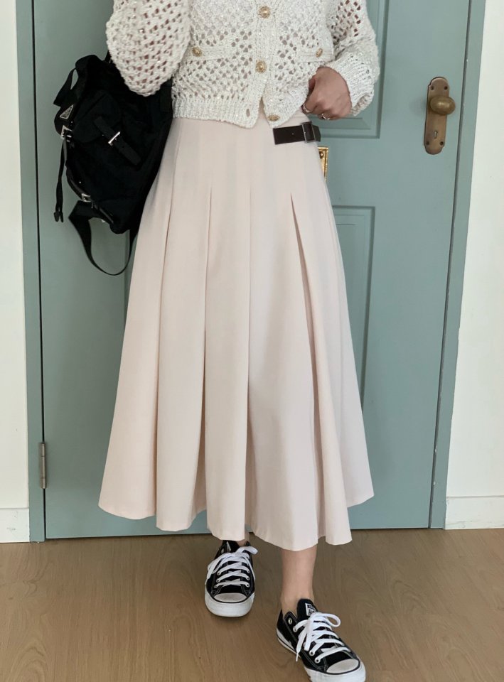Elmu - Korean Women Fashion - #womensfashion - From Buckle Skirt - 6
