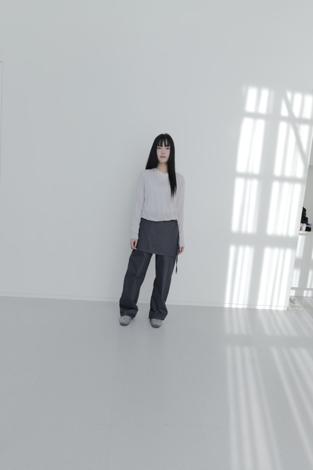 Enten - Korean Women Fashion - #momslook - Dove Wrap Pants - 3