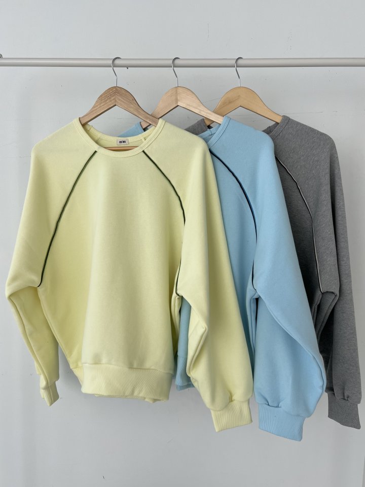 Enten - Korean Women Fashion - #momslook - Shirring Sweatshirt - 5