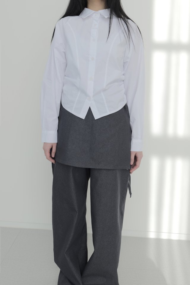 Enten - Korean Women Fashion - #momslook - Shirring Raglan Shirt