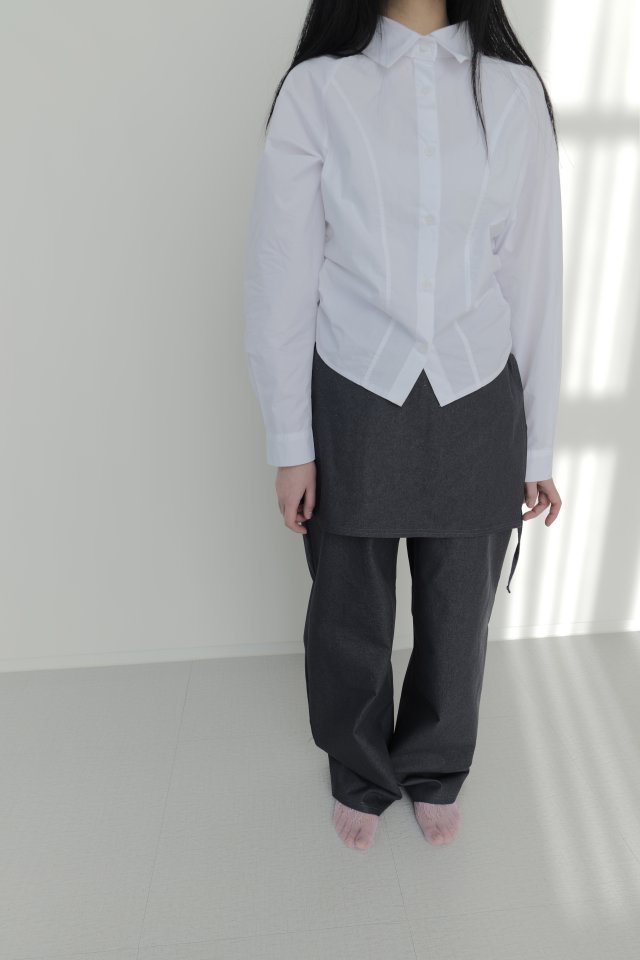 Enten - Korean Women Fashion - #momslook - Shirring Raglan Shirt - 3