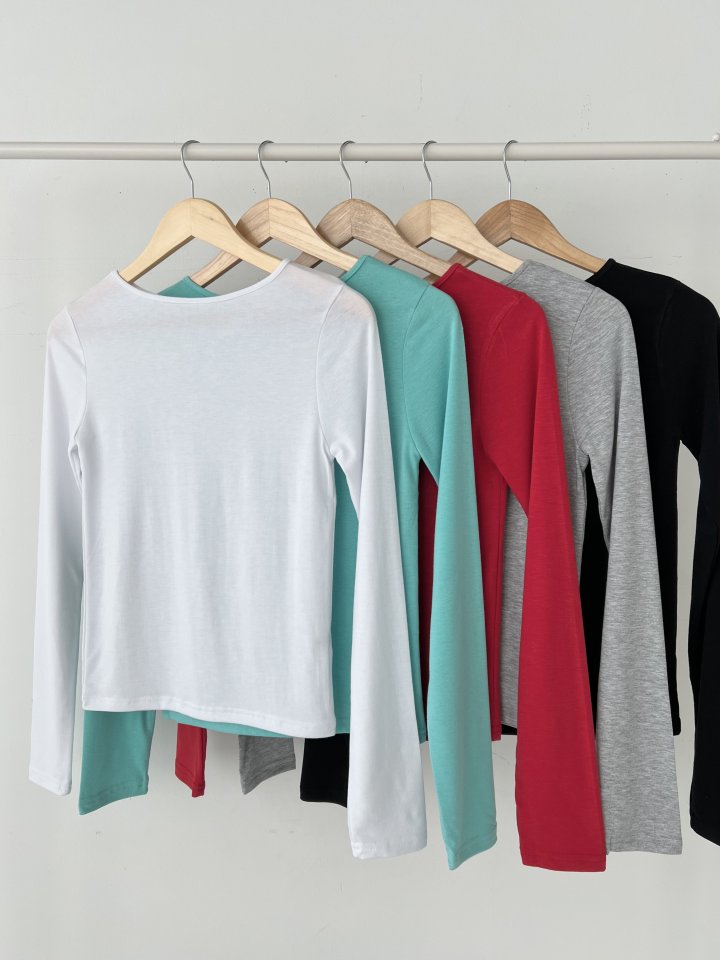Enten - Korean Women Fashion - #momslook - Basic Tee - 8