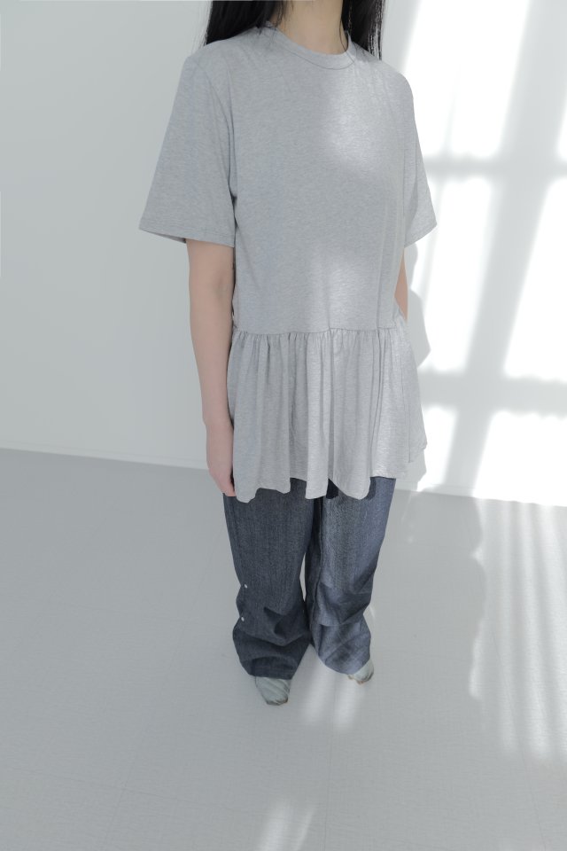 Enten - Korean Women Fashion - #momslook - Short Sleeve Layered One-piece - 6
