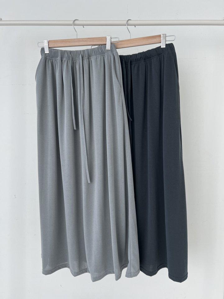 Enten - Korean Women Fashion - #restrostyle - Sand Long Skirt - 5