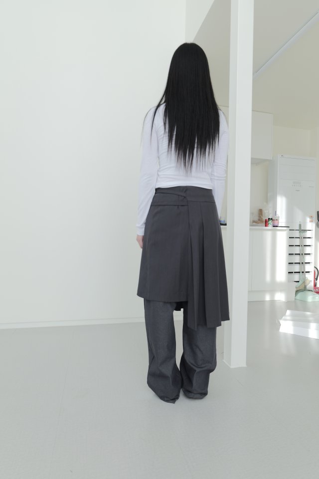 Enten - Korean Women Fashion - #vintageinspired - Flap Skirt - 5