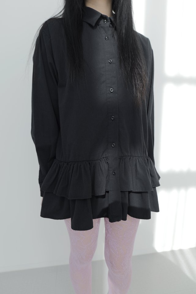 Enten - Korean Women Fashion - #womensfashion - Frill Shirt