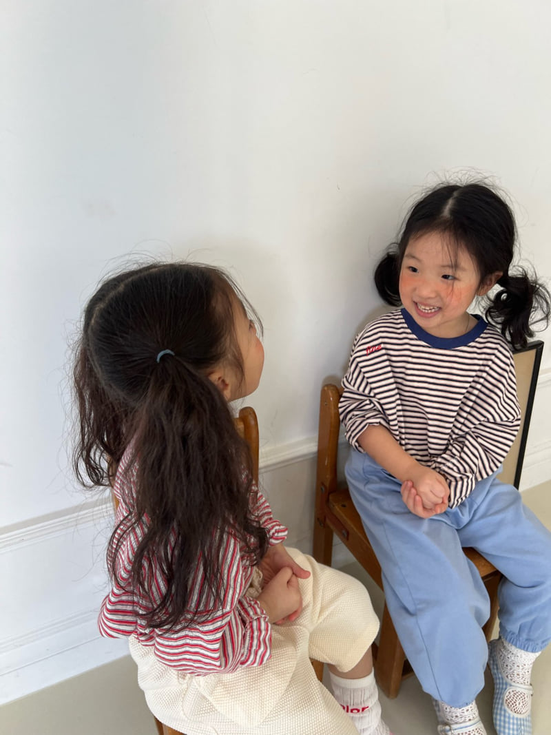Fine-Studio - Korean Children Fashion - #childrensboutique - Marine Stripe Tee - 9