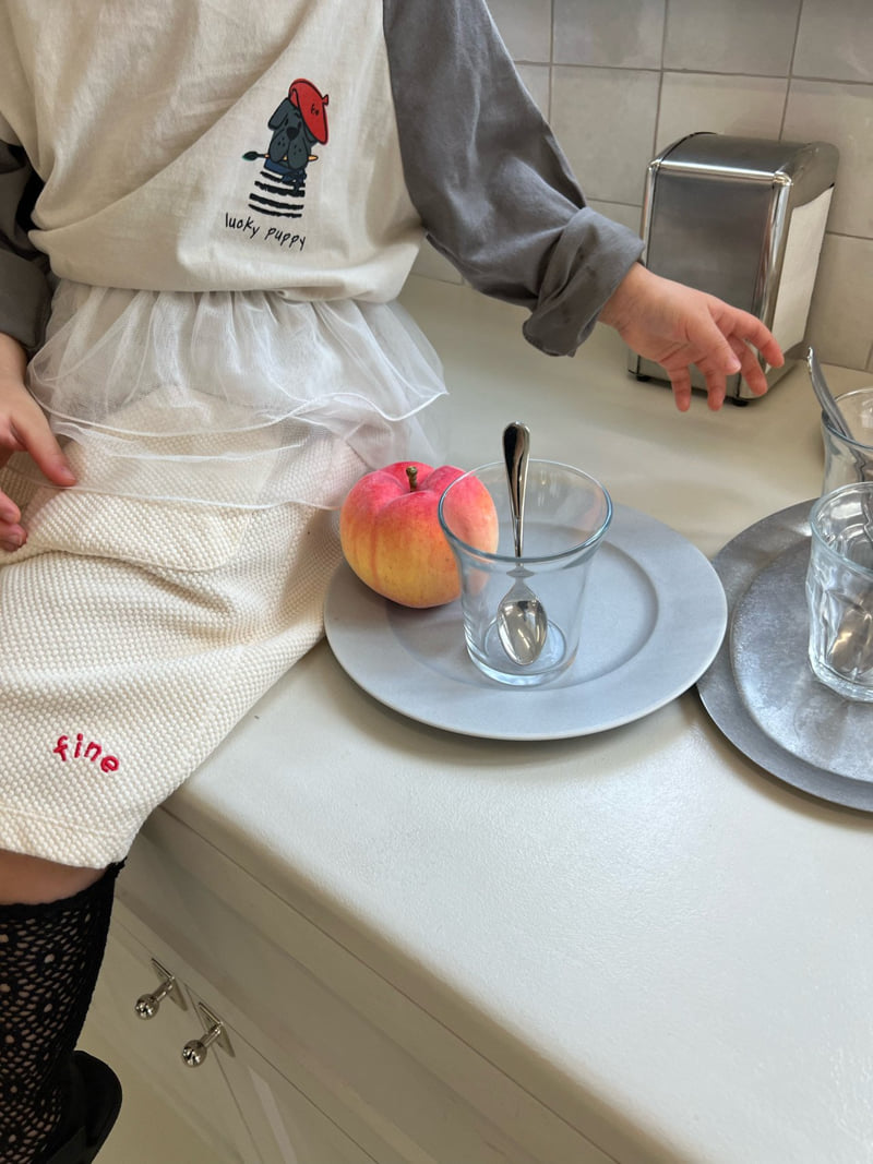 Fine-Studio - Korean Children Fashion - #littlefashionista - Puppy Raglan Tee - 6