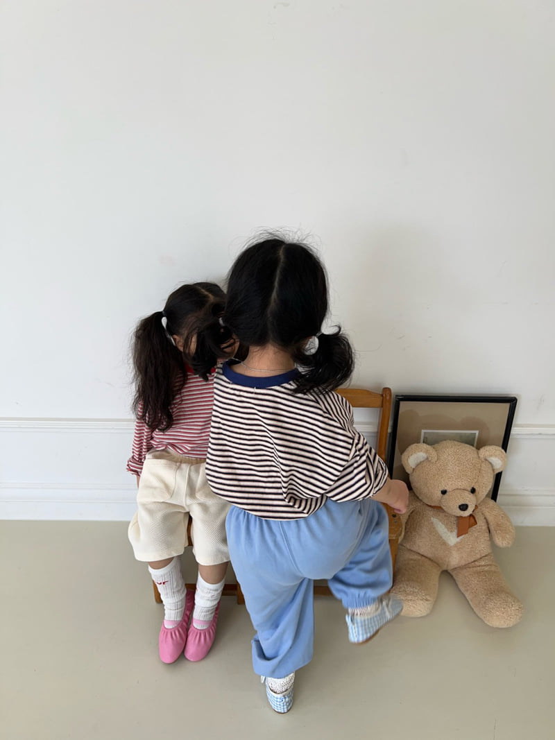 Fine-Studio - Korean Children Fashion - #minifashionista - Marine Stripe Tee - 3