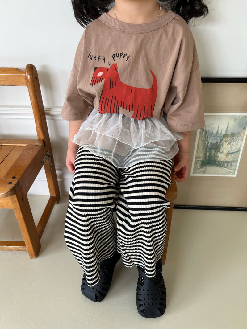 Fine-Studio - Korean Children Fashion - #todddlerfashion - Puppy Short Sleeve Tee - 11