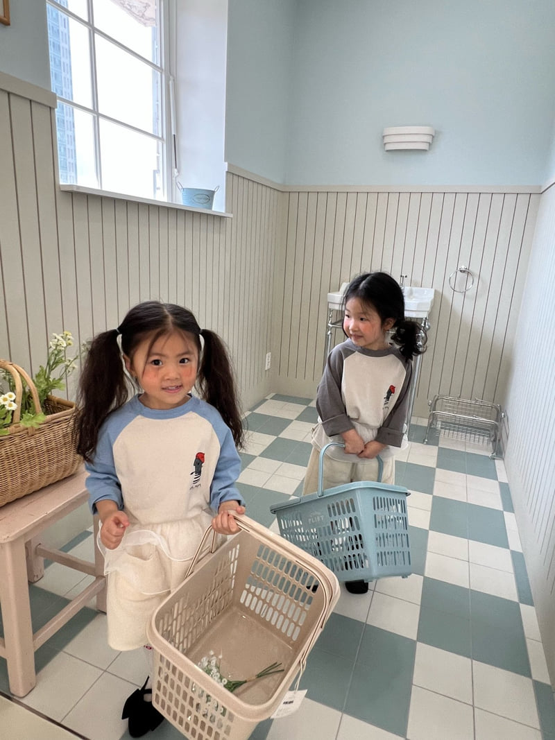 Fine-Studio - Korean Children Fashion - #todddlerfashion - Puppy Raglan Tee - 10