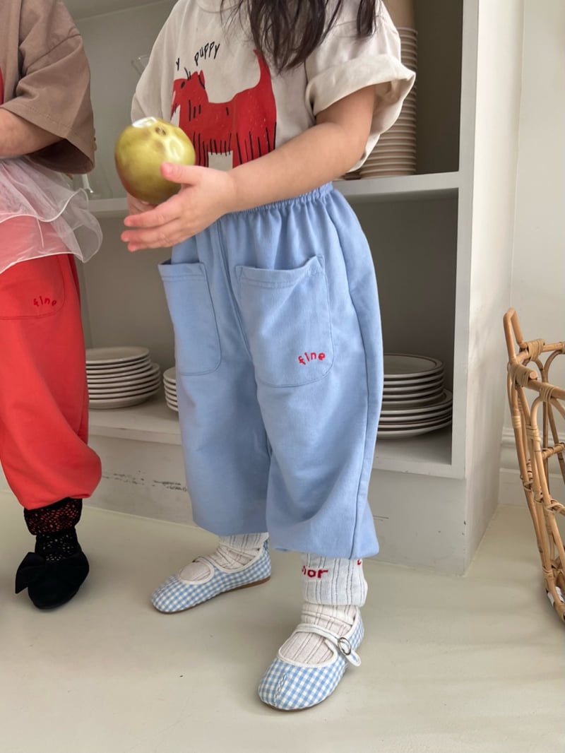 Fine-Studio - Korean Children Fashion - #toddlerclothing - Pocket Jogger Pants - 9