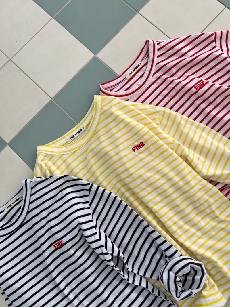 Fine-Studio - Korean Junior Fashion - #childofig - Jenny Stripe Tee
