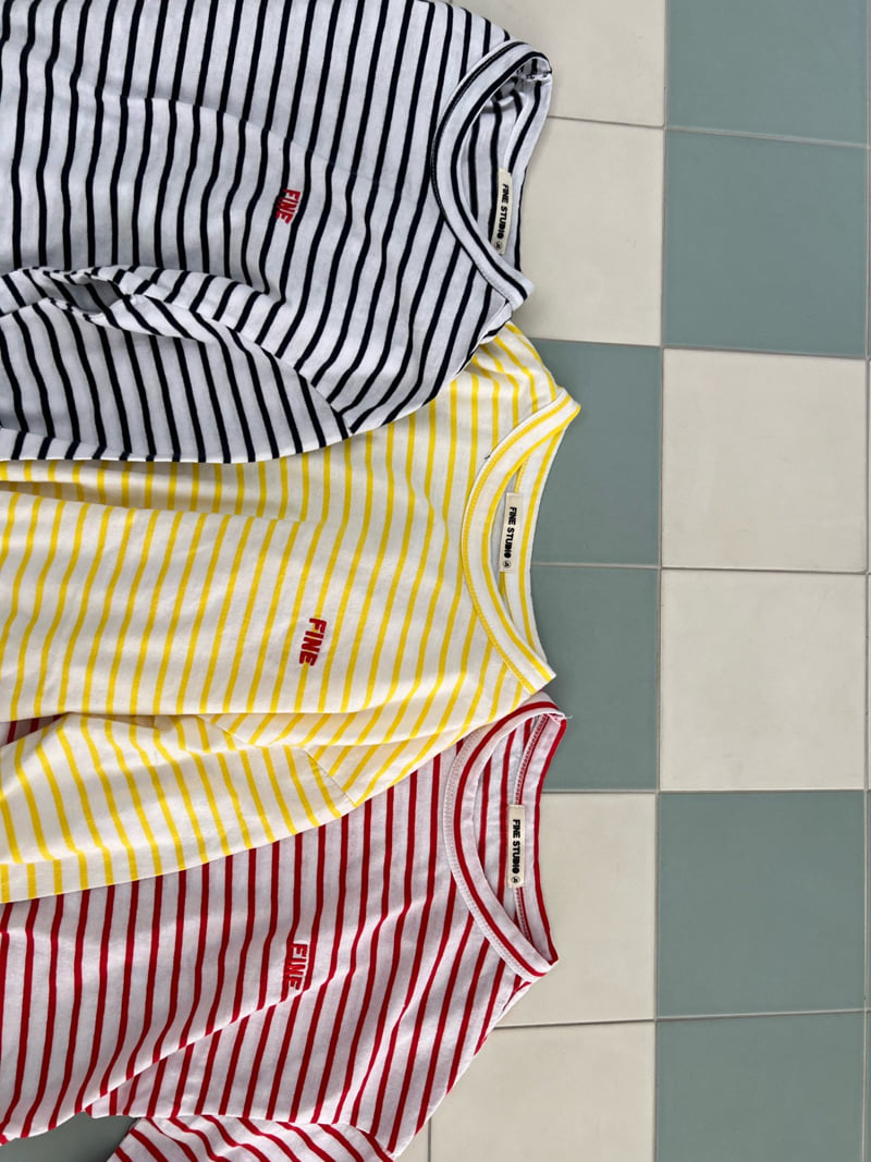 Fine-Studio - Korean Junior Fashion - #designkidswear - Jenny Stripe Tee - 3