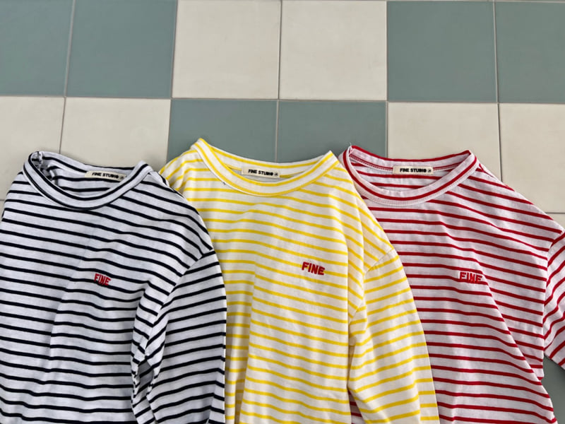 Fine-Studio - Korean Junior Fashion - #designkidswear - Jenny Stripe Tee - 4