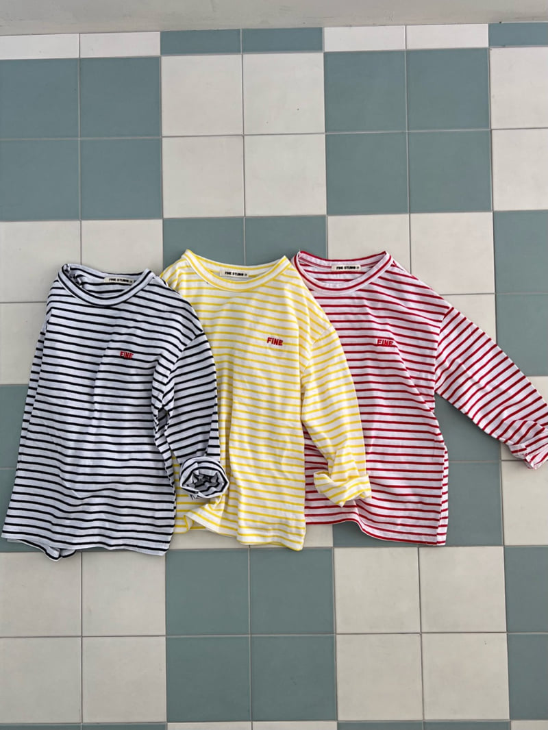 Fine-Studio - Korean Junior Fashion - #fashionkids - Jenny Stripe Tee - 5