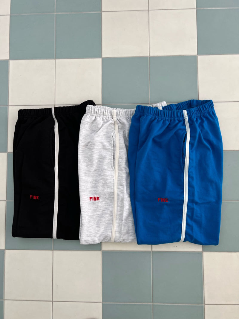 Fine-Studio - Korean Junior Fashion - #fashionkids - Tape Training Pants - 3