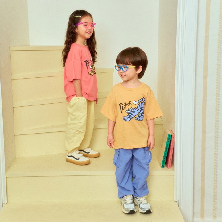 Firstblue - Korean Children Fashion - #childofig - Tiger Printed Tee - 4