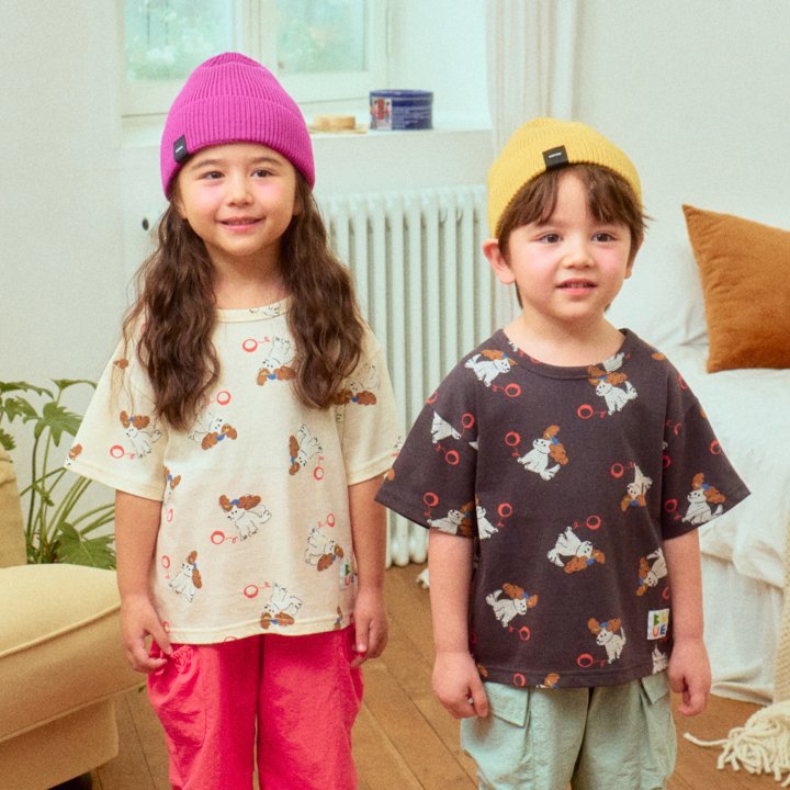 Firstblue - Korean Children Fashion - #childofig - Puppy Printed Tee - 2